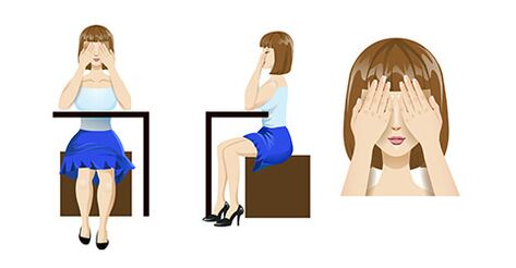 Palming ir lielisks vingrinājums acu atslābināšanai.